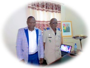 Samuel KALKOUMDO et le Colonel Poda Emannuel